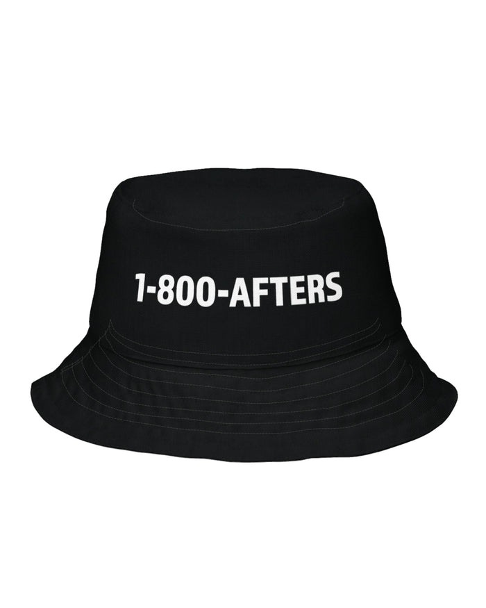 1-800-Afters Reversible Bucket Hat in black