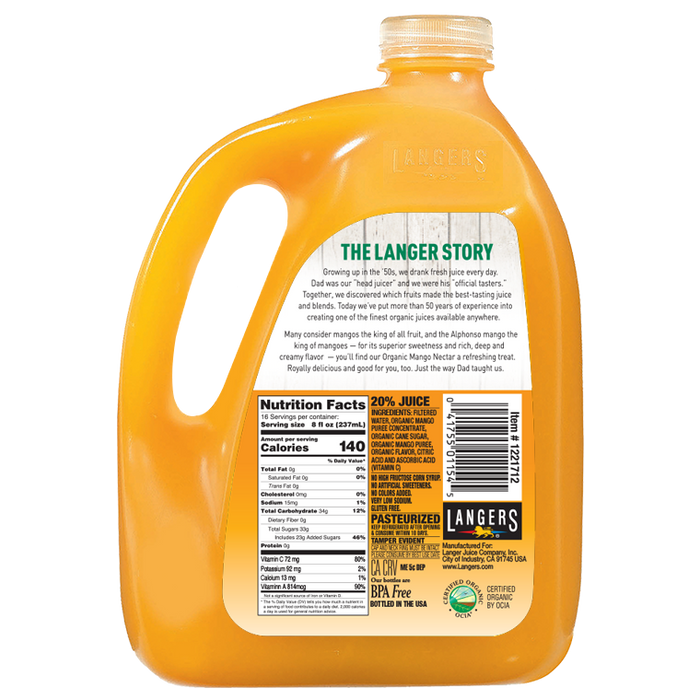 128oz Organic Mango Nectar