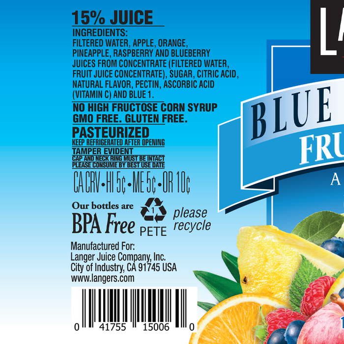 12pk 15.2oz Blue Raspberry Fruit Punch