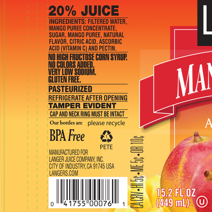 12pk 15.2oz Mango Nectar