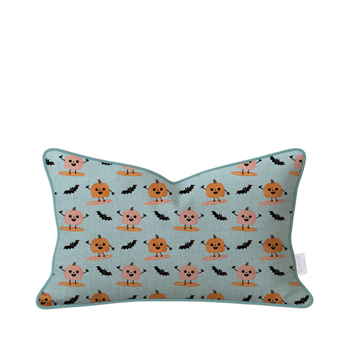12x20in Pumpkin Surfer Pillow Cover