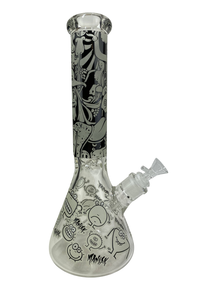 14 inch Maniak Graphic Beaker (9mm) MSRP - $89.99