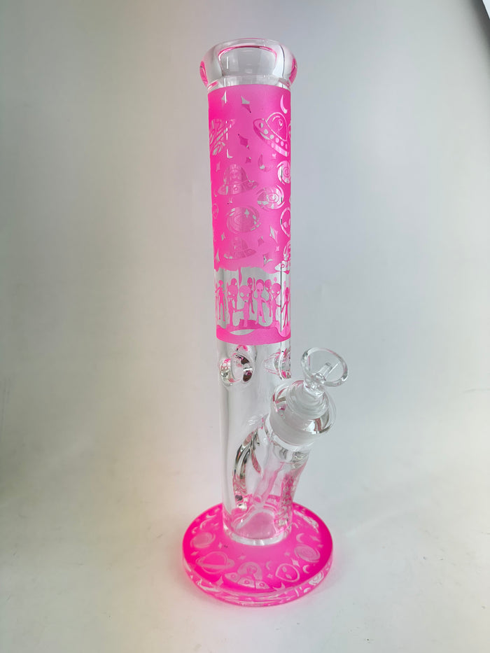 14 Inch Straight Pipe - Neon Alien *new*
