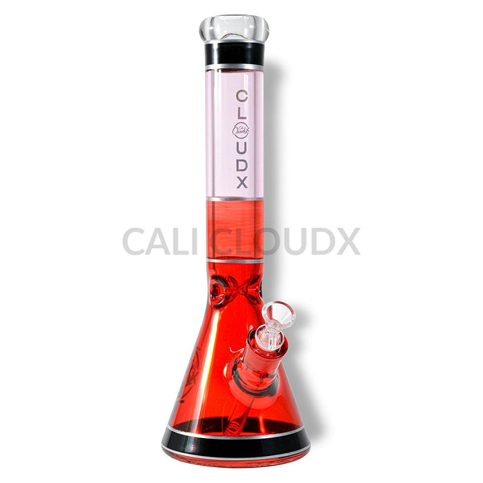 15 Colorful Stripe 9Mm Thick Beaker By Cali Cloudx