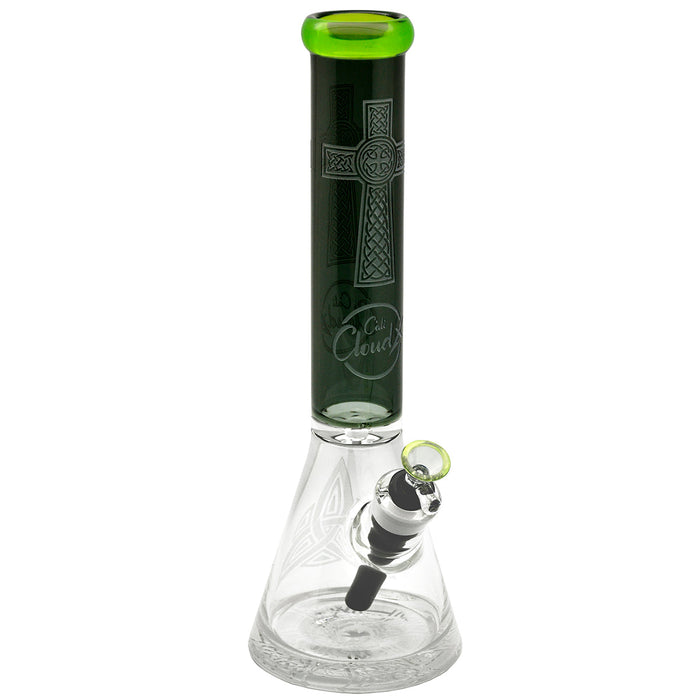 15 Engraved Design 9Mm Base Beaker By Cali Cloudx