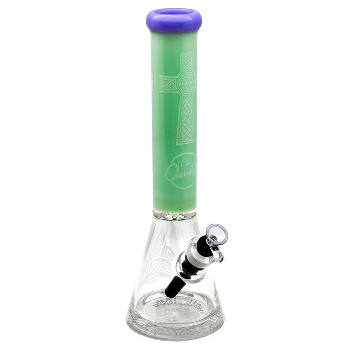 15 Engraved Design 9Mm Base Beaker By Cali Cloudx