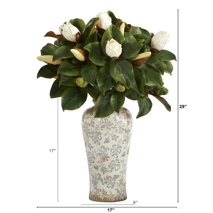 29” Magnolia Artificial Plant in Designer Planter