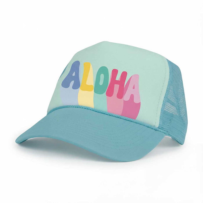 Aloha Wave Seaglass Keiki Trucker Hat