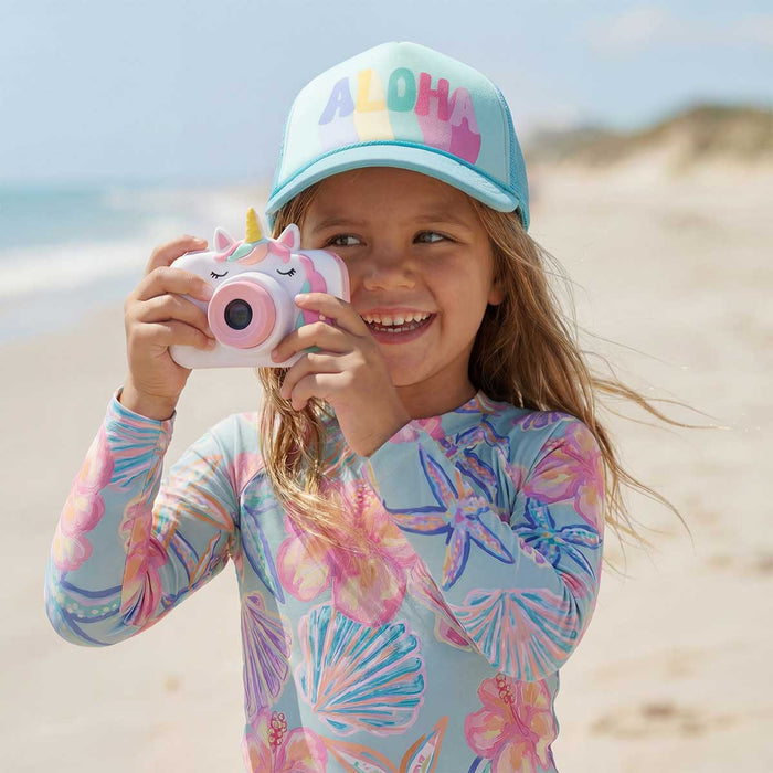 Aloha Wave Seaglass Keiki Trucker Hat