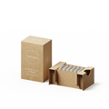 Aroma Stone 6-Pack displayed in eco-friendly kraft paper packaging, featuring a minimalist box design with six grey stone diffusers neatly arranged in a row, complete with Canopy branding and product information