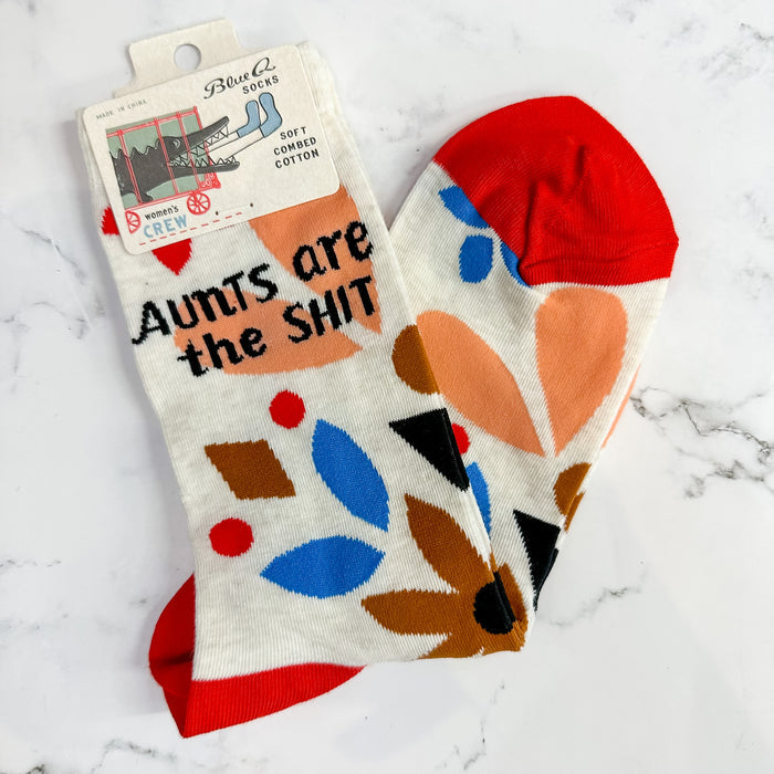 Aunts are the Shit Ladies Socks - Lyla's: Clothing & Gifts - Online and Rockwall Texas Boutique