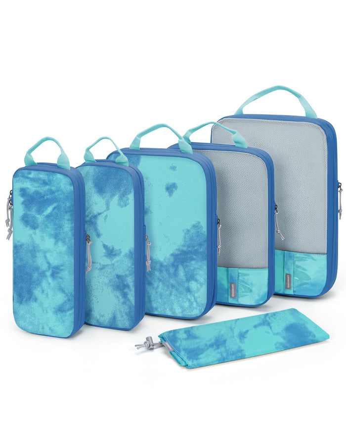 Set of 6 - Tie-dyed Sea
