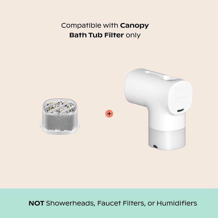 Bath Tub Filter Cartridge | Lifestyle, compatible with Canopy Bath Tub Filter and NOT Showerheads, Faucet Filters, or Humidifiers