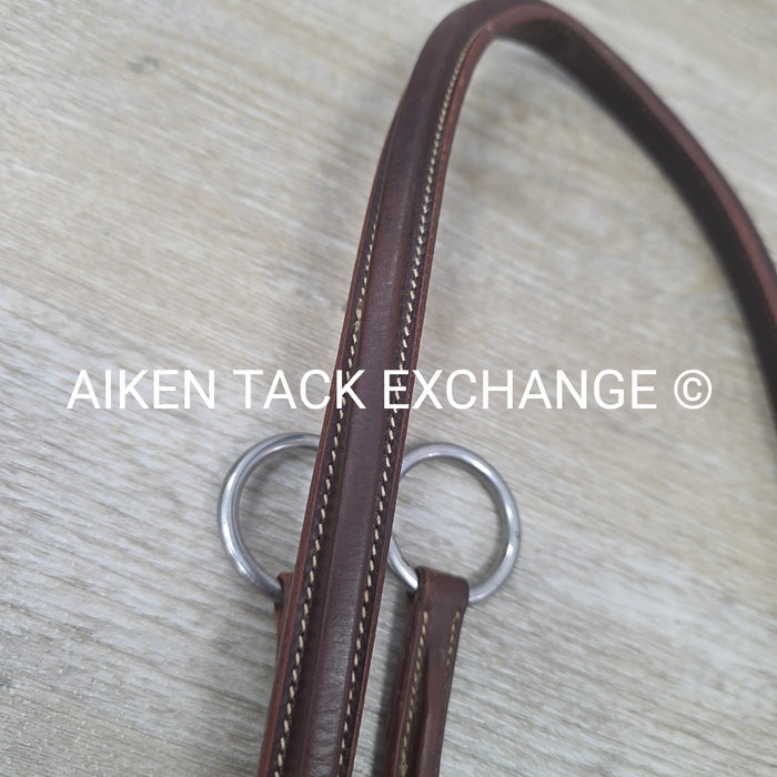 Beval Plain Square Raised Running Martingale, Brown, Size Full