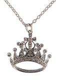 Bling Ice Empress Crown Royal Pendant Necklace - ALILANG.COM