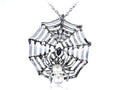 Charlotte's Spidey Web Bead Spider Long Pendant Necklace - ALILANG.COM