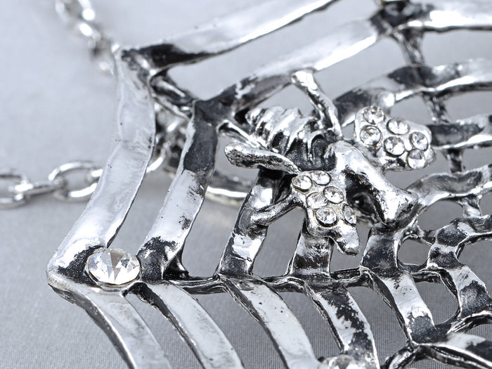 Charlotte's Spidey Web Bead Spider Long Pendant Necklace - ALILANG.COM