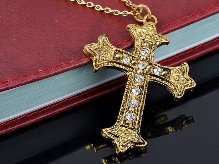 Color Holy Religious Celtic Cross Pendant Necklace