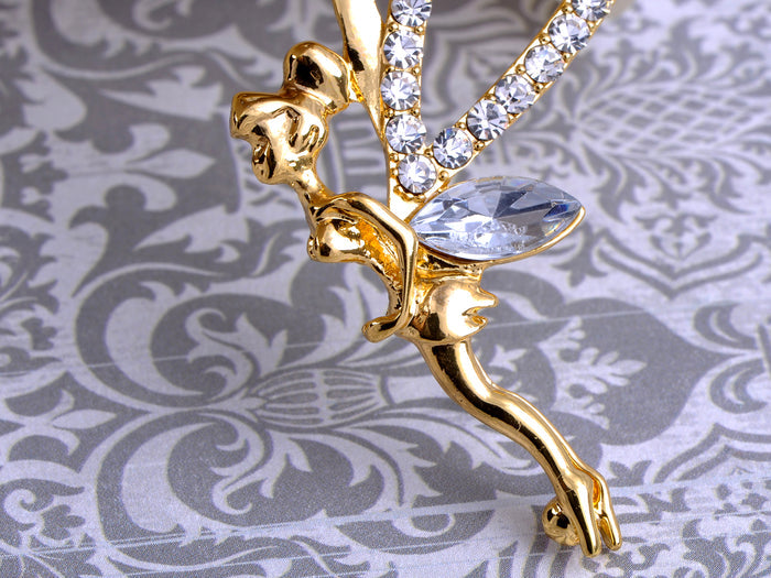 Colored Pixie Fairy Pendant Necklace