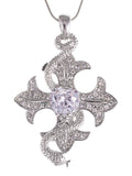 Cool Serpent Wrap Holy Celtic Cross Pendant Necklace - ALILANG.COM