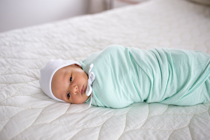 Copper Pearl Knit Swaddle Blanket | Bay
