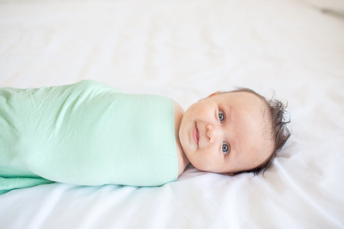 Copper Pearl Knit Swaddle Blanket | Bay