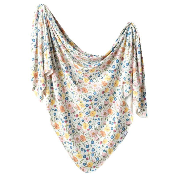Copper Pearl Knit Swaddle Blanket | Isabella