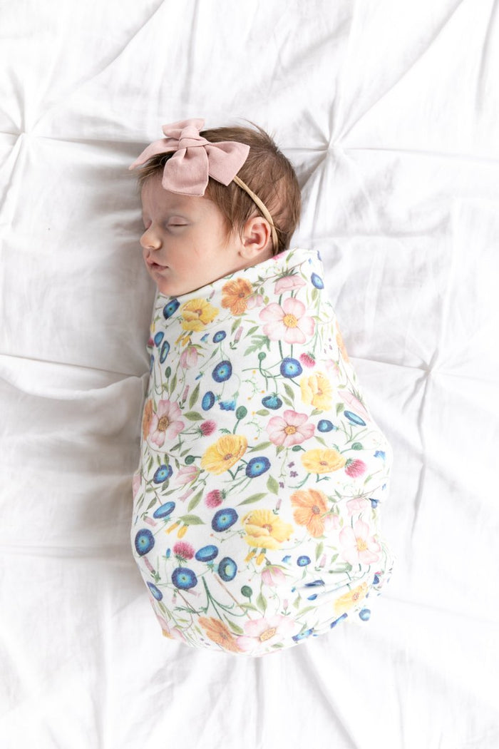 Copper Pearl Knit Swaddle Blanket | Isabella