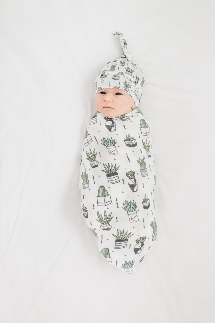 Copper Pearl Knit Swaddle Blanket | Shiloh