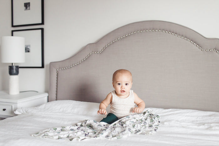 Copper Pearl Knit Swaddle Blanket | Shiloh