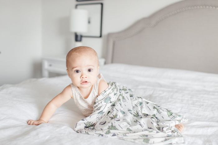 Copper Pearl Knit Swaddle Blanket | Shiloh