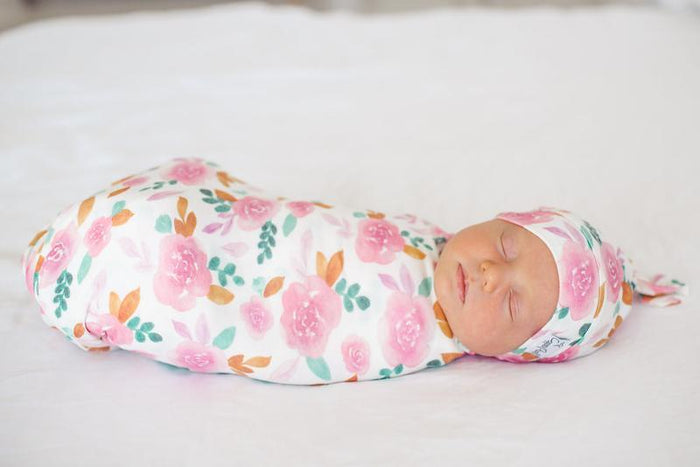 Copper Pearl Knit Swaddle Blanket | Siena