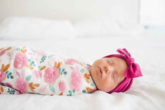 Copper Pearl Knit Swaddle Blanket | Siena