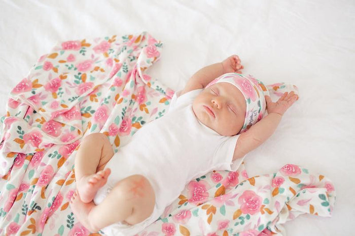 Copper Pearl Knit Swaddle Blanket | Siena