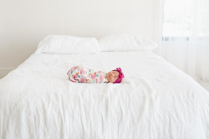 Copper Pearl Knit Swaddle Blanket | Siena