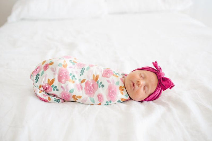 Copper Pearl Knit Swaddle Blanket | Siena