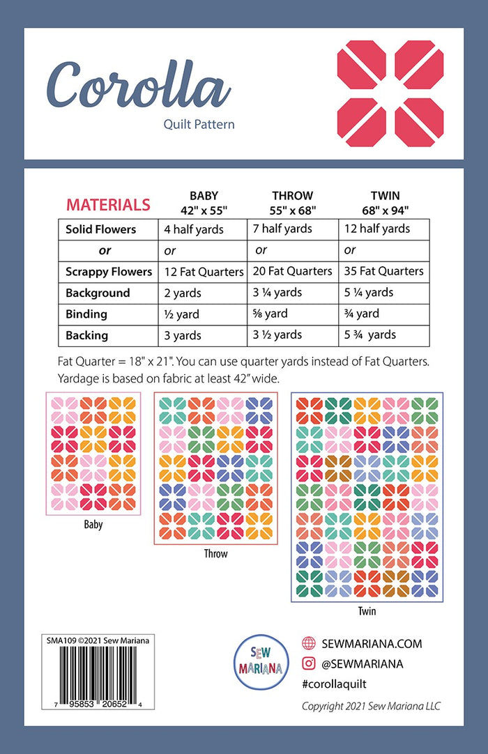 Corolla Pattern - Sew Mariana