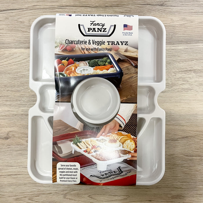 Fancy Panz Charcuterie Veggie Trayz, White - Lyla's: Clothing & Gifts - Online and Rockwall Texas Boutique