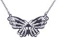 Filigree Wing Fly Butterfly Pendant Necklace - ALILANG.COM