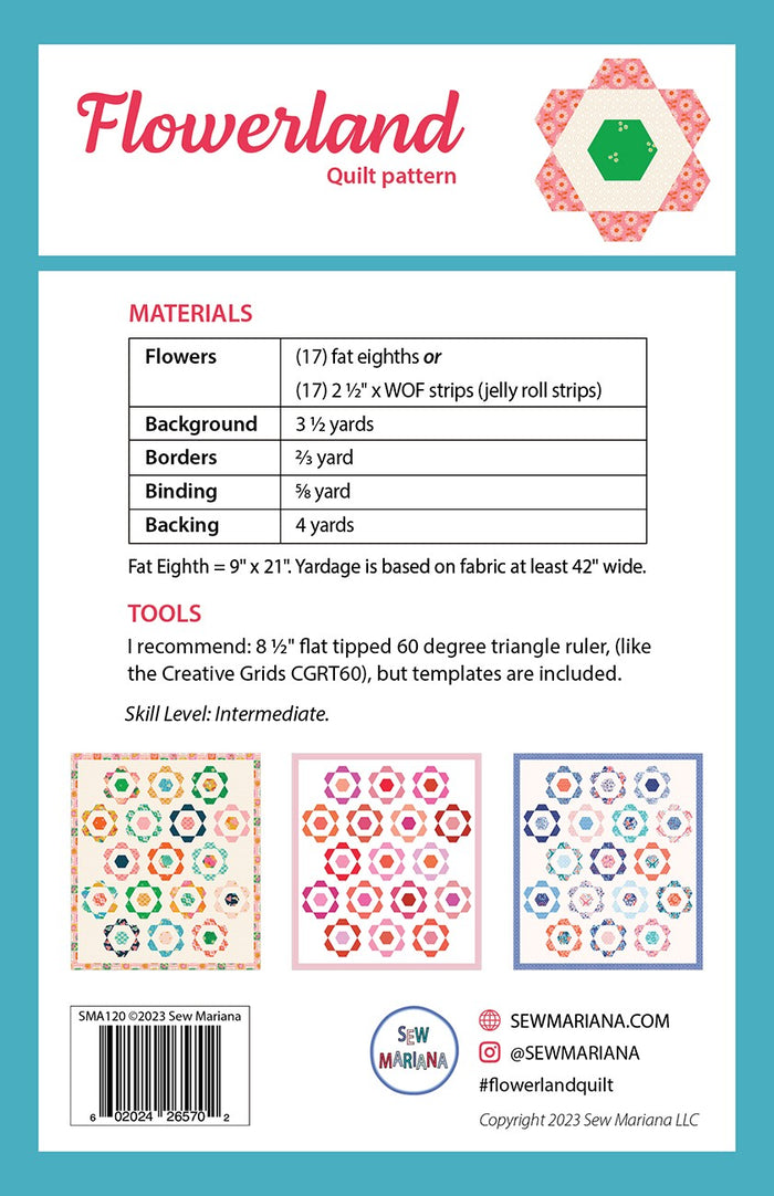 Flowerland Quilt Pattern - Sew Mariana