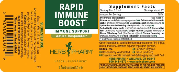 Supplement Facst of Herb Pharm RAPID IMMUNE BOOST - 1 OZ
