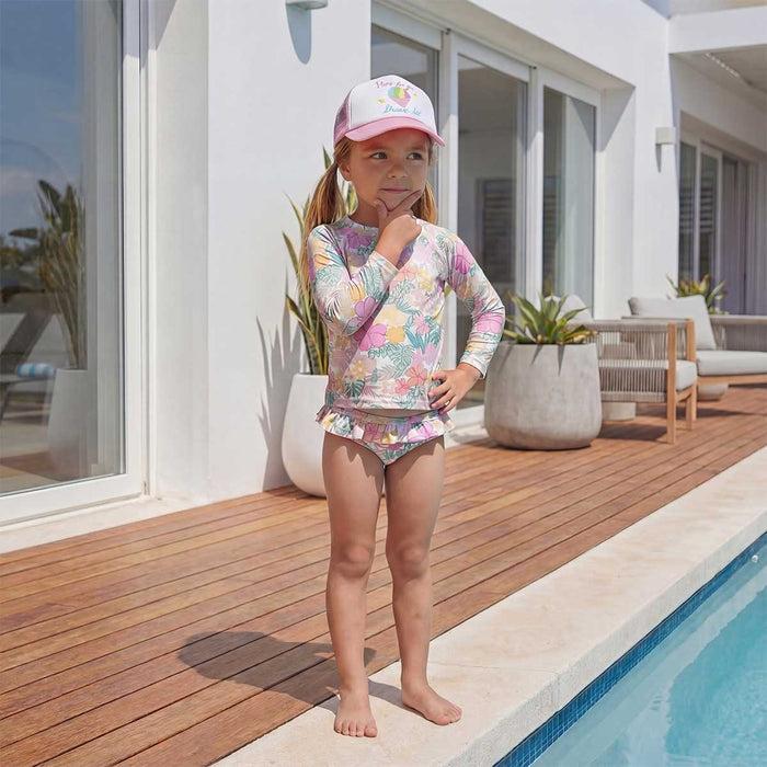 Here for the Shave Ice Pink Keiki Trucker Hat