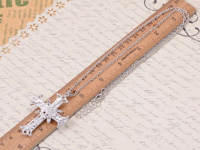 Ivory White Lolita Bridal Floral Pearl Beaded Fabric Ribbon Bib Necklace
