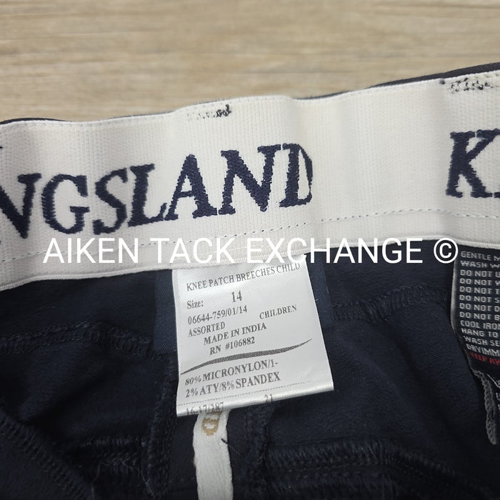 Kensington Silicone Grip Knee Patch Breeches, Size 14