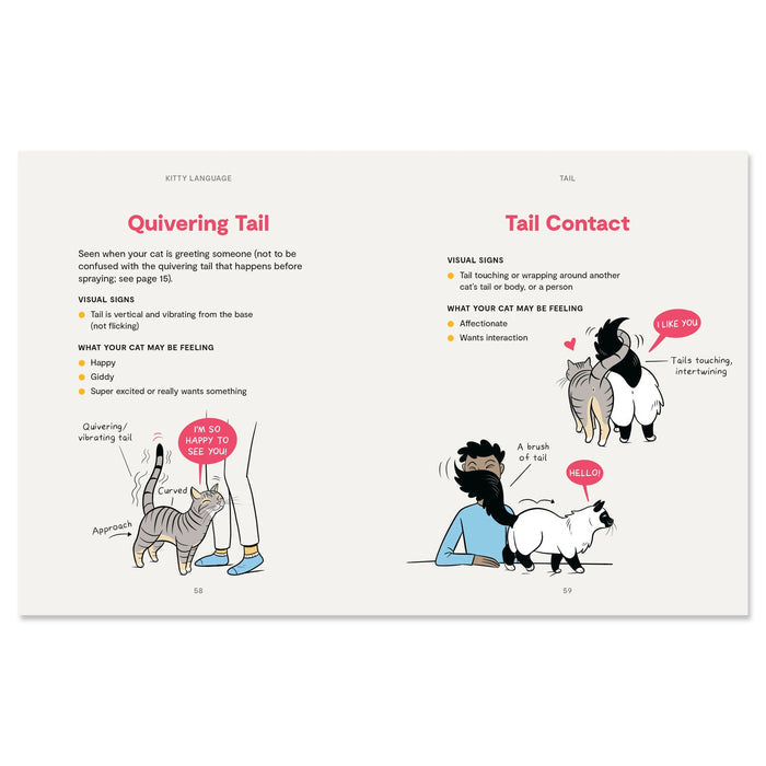 Kitty Language: An Illustrated Guide to Understanding Your Cat - bubblegum market