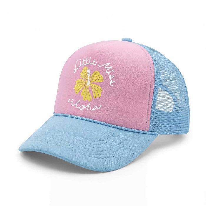 Little Miss Aloha Pink Keiki Trucker Hat