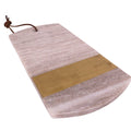Marble and Brass Cheese Board