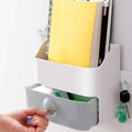 Multi-function Wall Mounted Bedside Shelf with Phone Holder