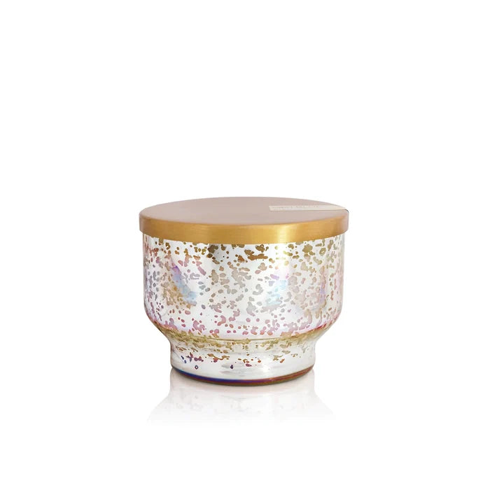 Pineapple Flower Mercury Iridescent Inverted Candle