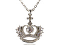 Pope King Queen Royal Crown Fancy Pendant Necklace